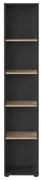 Antracytowo-naturalny regał w dekorze dębu 41x205 cm Sign – Tvilum