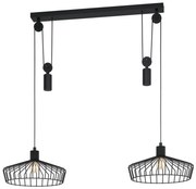 Eglo 43438 - Lampa wisząca na przewodzie WINKWORTH 2xE27/40W/230V