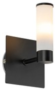 Nowoczesna lampa ścienna do łazienki czarna IP44 - Bath Nowoczesny Oswietlenie wewnetrzne