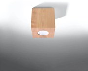 Plafon QUAD naturalne drewno SOLLUX  LIGHTING