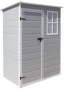 DOMEK NARZĘDZIOWY OGRODOWY 192x91x151 cm Z TWORZYWA SZTUCZNEGO – SCHOWEK NA NARZĘDZIA Z OKNEM FOSTER 5030
