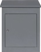 Szara skrzynka pocztowa antykradzieżowa
