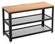 Szafka na buty DAVOR brązowa/czarna