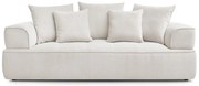 Beżowa sofa z tkaniny szenilowej 237 cm Whesley – Bobochic Paris