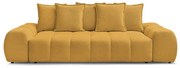 Musztardowa sofa z tkaniny szenilowej 278 cm Everest – Bobochic Paris