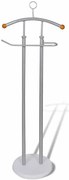 Srebrny stojący na ubrania wieszak T0-D81