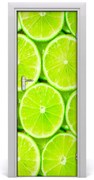 Naklejka na drzwi do domu samoprzylepna Limonka