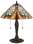 Endon 64163 - Lampa stołowa Tiffany HECTOR 2xE27/60W/230V śr. 40 cm