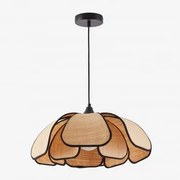 Lampa Sufitowa (ř50 Cm) Vidson Rafia Naturalny - Czarny - Sklum