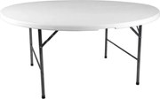 Składany stół ogrodowy kempingowy okrągły