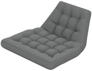 Outsunny Poduszka na siedzenie zewnętrzne, Poduszka do kosza wiszącego i krzeseł bujanych, Poduszka do zewnętrznego użytku, Szara