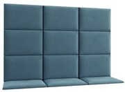Zestaw 12 paneli tapicerowanych QUADRATTA 180x120 morski ELTAP