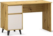 Biurko w stylu skandynawskim dąb artisan + kaszmir P5-D34