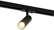 Nowoczesny system oświetlenia szynowego z 5 reflektorami czarny 1-fazowy GU10 35mm - Iconic Jeana Luxe