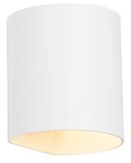 Nowoczesna lampa ścienna biała - Sabbio