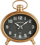 Zegar ścienny w typie retro OVAL, 21 x 23,5 x 4,8 cm