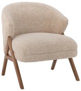 Beżowy fotel z materiału bouclé Camino – Bloomingville