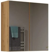 Lustrzana szafka nad umywalkę dąb artisan A9-B82