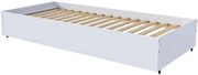 Biała modułowa szuflada ze stelażem pod łóżko H0-H27