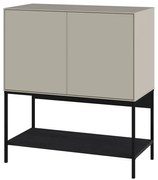 Czarno-kremowa szafka 80x90x40 cm Amira – Marckeric