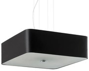 Czarny żyrandol z kwadratowym abażurem T2-B50