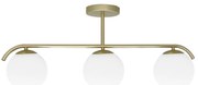 Lampa sufitowa w biało-złotym kolorze ze szklanym kloszem 15x69 cm Amadeo – Candellux Lighting