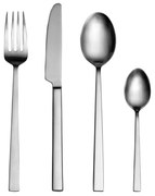 Stalowe sztućce w kolorze matowego srebra 16 szt. – Bitz