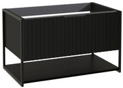 Szafka pod umywalkę TURF BLACK VINTAGE 80-1S 80cm czarna STRAMA