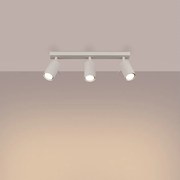 Lampa sufitowa nowoczesny Briix, stal - 3 źródło światła 3000K - L.45 x H.17 cm - beżowy