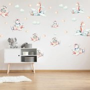 Naklejki na ścianę - Lot w chmurach