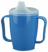 Kubek z dwoma pokrywkami 250 ml, niebieski