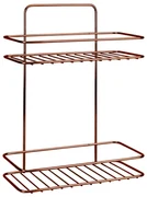 2-poziomowa półka łazienkowa Metaltex Copper
