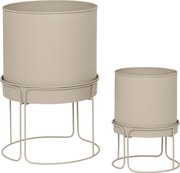 Donice metalowe, 2 sztuki, AZE, Ø 30 cm