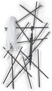 Czarny metalowy wieszak ścienny 100 cm Matches – Spinder Design