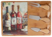 Deska do serów z zestawem nożyków, 30 x 21 cm