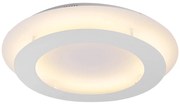 Biała lampa sufitowa LED z metalowym kloszem 50x50 cm Merle – Candellux Lighting