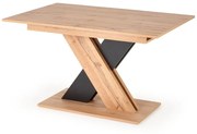 Stół rozkładany XARELTO 130(175)x85 dąb/czarny HALMAR