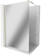 Mexen Kioto ścianka prysznicowa Walk-in 70 x 200 cm, lustro 8 mm, złota - 800-070-101-50-50