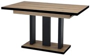 Stół rozkładany APPIA BLACK 130(210)x80 dąb evoke ENDO
