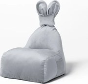 Szare siedzisko w kształcie króliczka FUNNY BUNNY