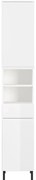 Biała wysoka szafka łazienkowa 34x190 cm Salinas – Germania