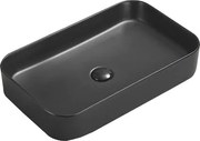 Mexen Vena umywalka nablatowa 71 x 37 cm, czarna mat - 22196085