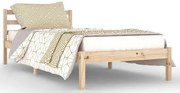 Pojedyncze sosnowe łóżko 90x200 cm N3-D15