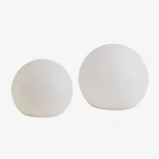 Zestaw 2 Kul Solarnych Led Do Oświetlenia Zewnętrznego Olbina Ø30 Cm - Ø40 Cm - Sklum
