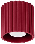 Burgundowa lampa ryflowana w loftowym stylu C3-P53