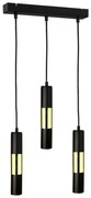 Żyrandol na lince MAGNUMA 3xGU10/50W/230V czarny/złoty