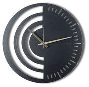 Zegar ścienny Chrono Black, 50 x 50 cm