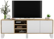 Szafka na TV dąb wotan + biały G4-E55