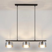 Brilagi - Lampa wisząca na lince AURA LUX 3xGX53/30W/230V czarna/przydymiona