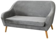 Szara 2-osobowa sofa CORANTI VELVET